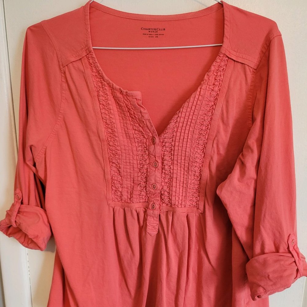 Charter Club Orange Top size 2X
